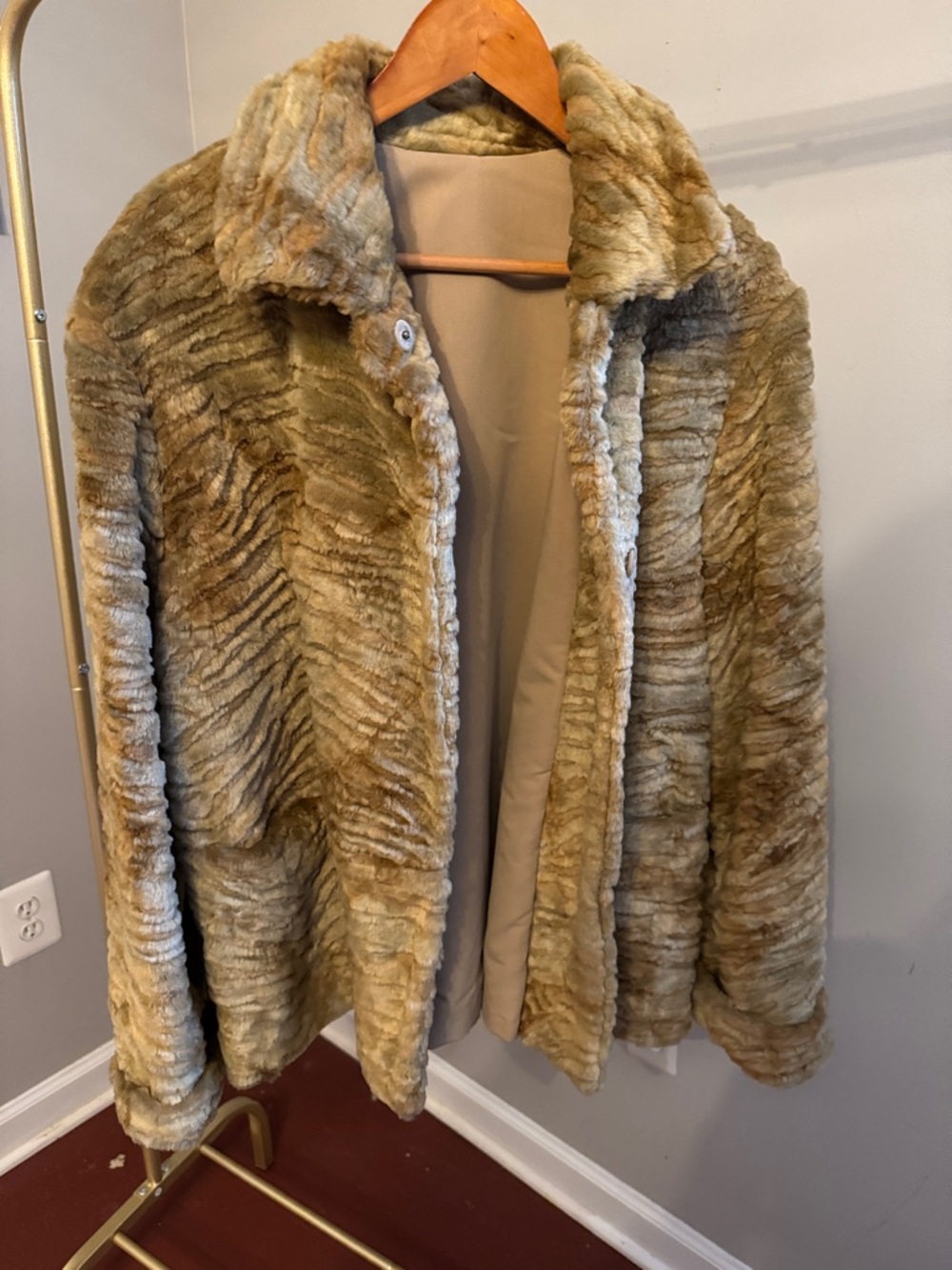 Trendy Faux Fur Coat -Plush Jacket